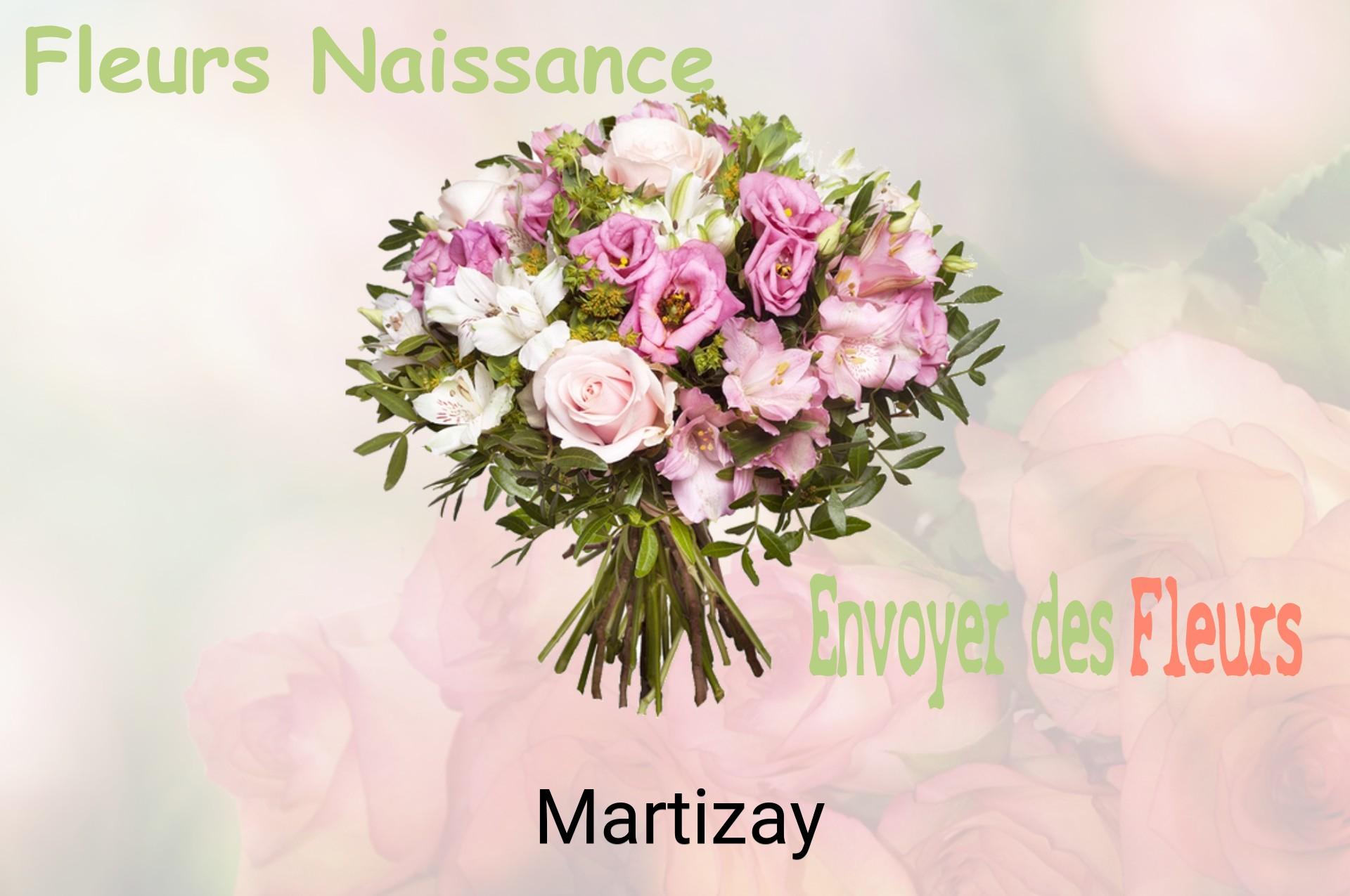 Bouquet de fleurs de naissance livré à Martizay